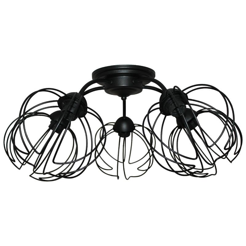 Светильник "Долли" 151 НПБ 01-5х60-138 Е27 ИУ черн. муар Элетех 1005404563