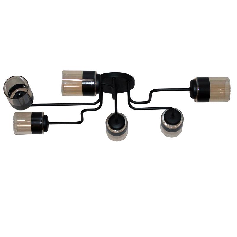 Светильник "Техно" 162 черн. (плафон 8396) НСБ 01-6х60-114 Е27 ИУ Элетех 1005404588