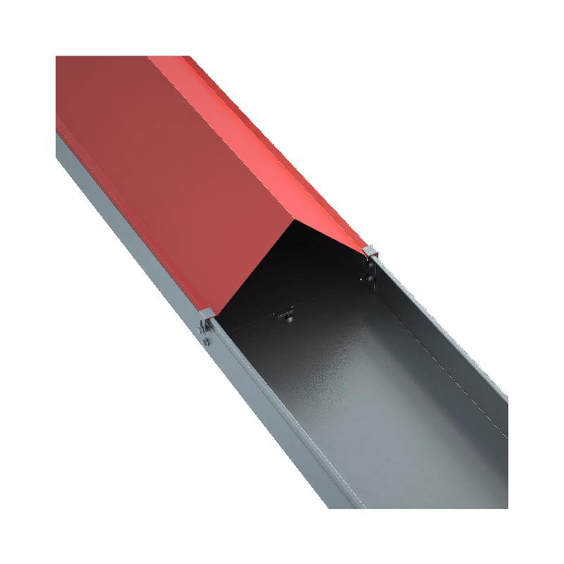 Крышка для лотка двускатная осн.150 L3000 сталь 1мм KLZ150-1.0-3000 HD гор. оцинк. КМ LO9729