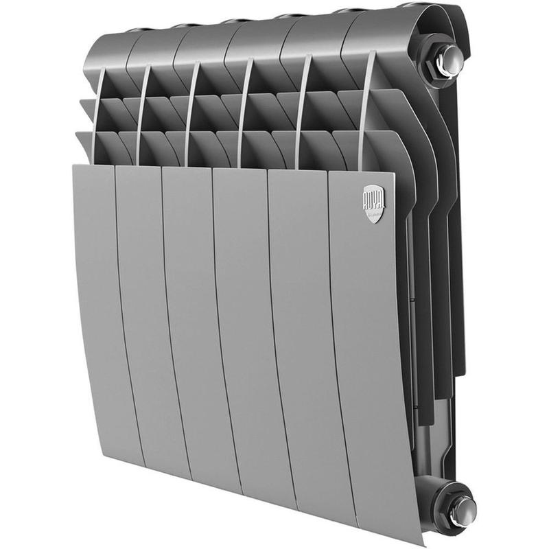 Радиатор биметал. BiLiner 350 /Silver Satin - 6 секц. Royal Thermo НС-1197129