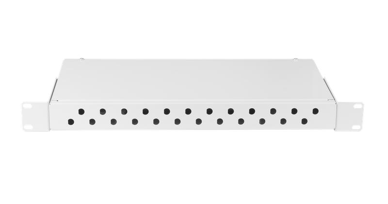 Кросс оптический 19дюйм 1U до 24 FC/ST портов неукомплектованный сталь. сер. NIKOMAX NMF-RP24FC-WS-ES-1U-GY