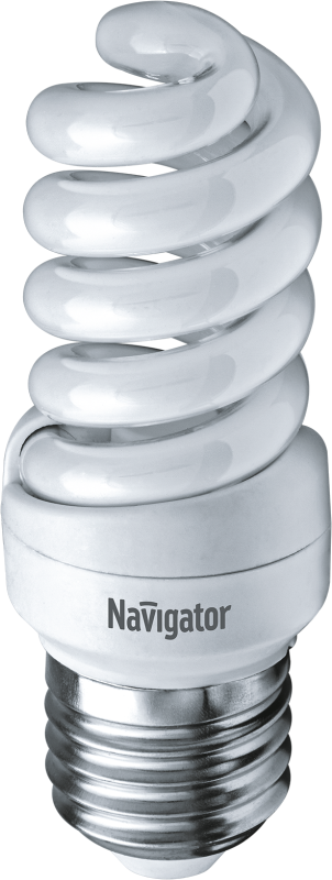 Лампа люминесцентная компакт. 94 090 NCL-SF10-11-827-E27 11Вт E27 спиральная 2700К Navigator 94090