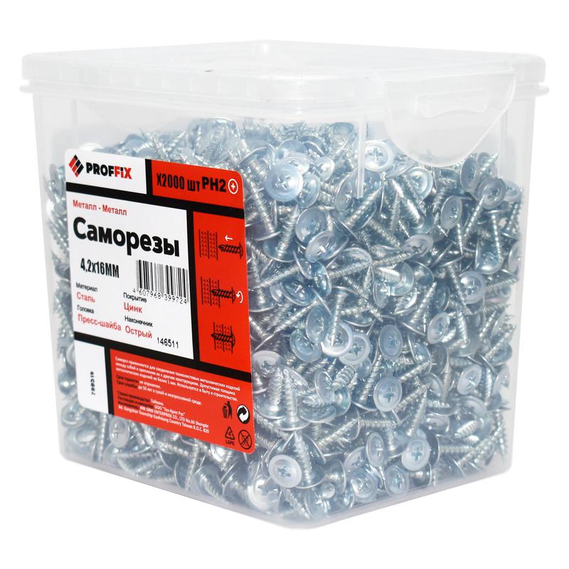 Саморез СММ 4.2х16 усилен. (TWN) (контейнер) (уп.2000шт) Tech-Krep PRO/Zitar 146511
