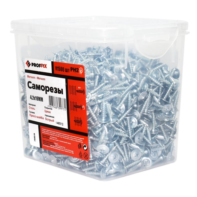 Саморез СММ 4.2х19 усилен. (TWN) (контейнер) (уп.1500шт) Tech-Krep PRO/Zitar 146512
