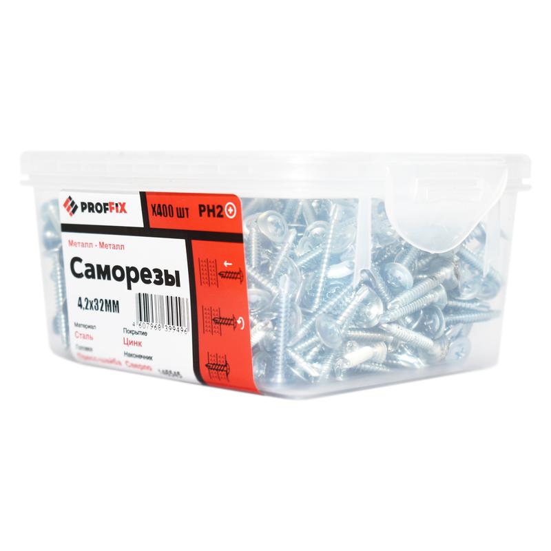 Саморез СММ 4.2х32 наконечник сверло усилен. (TWN) (контейнер) (уп.400шт) Tech-Krep PRO/Zitar 146545