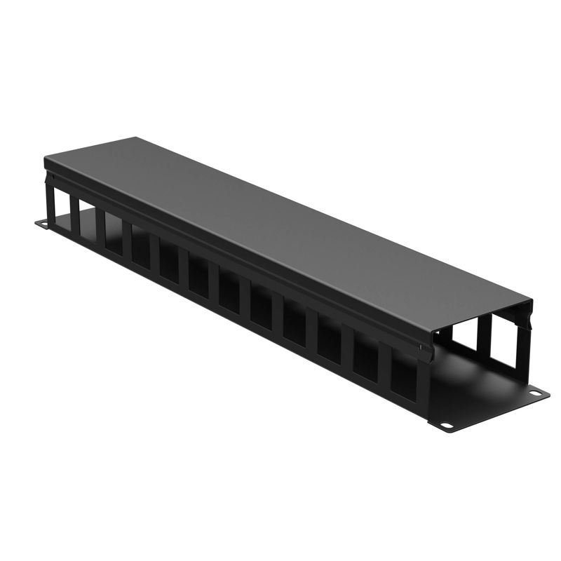 Органайзер кабельный 19дюйм с крышкой 2U глубина 60 мм RAL9005 DKC R5CP1962HEB