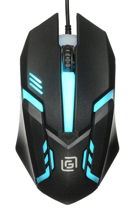 Мышь 396M INSOMNIA черн. оптическая 1000dpi USB 3but 396M ОКЛИК 1192373