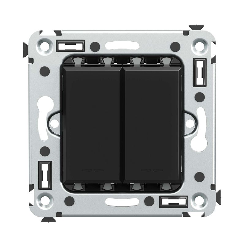 Кнопка 2-кл. СП "Avanti" "Черный квадрат" DKC 4402154