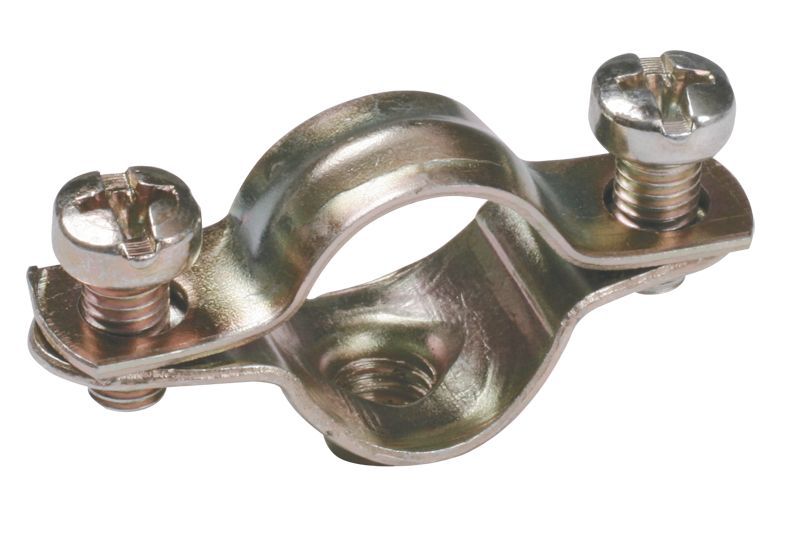 Скоба двухкомпонентная d10-11 для жестких труб метал. IEK CMA12-10-100