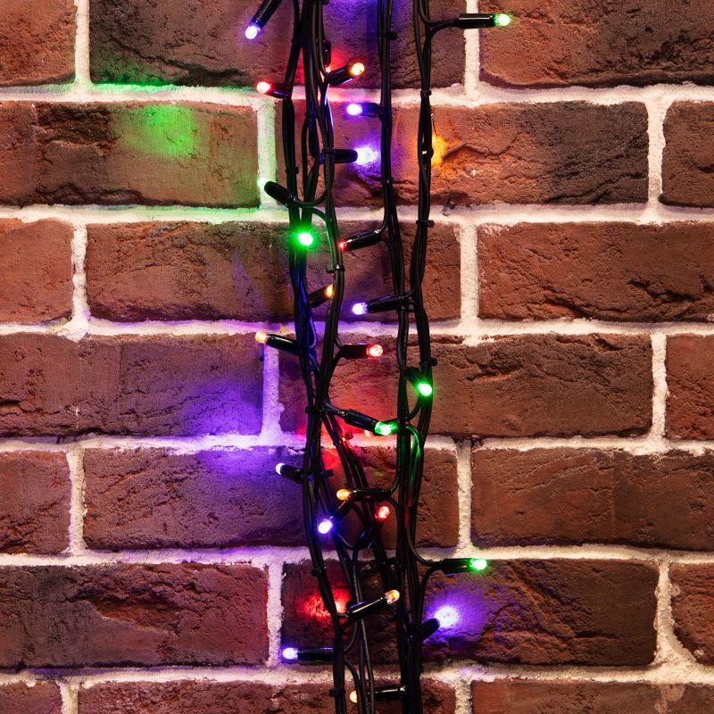 Гирлянда светодиодная управляемая"Нить" 20м 240LED мультиколор 20Вт 220-240В IP67 8 режимов провод каучук черн. (нужен контроллер 217-204) Neon-Night 303-329