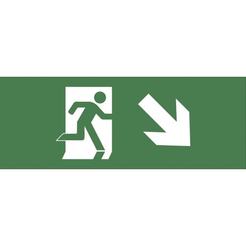 Этикетка самоклеящаяся 200х60мм "Фигура/стрелка вниз вправо" DPA/DBA INFO-DBA-006 ЭРА Б0048458