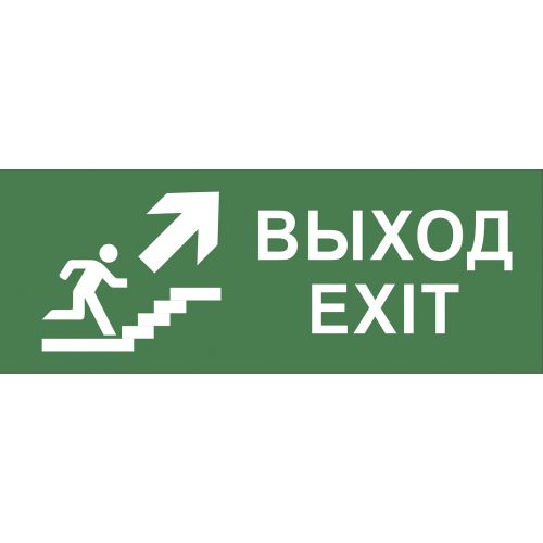 Этикетка самоклеящаяся 200х60мм "Выход/лестница вверх/фигура" DPA/DBA INFO-DBA-014 ЭРА Б0048466