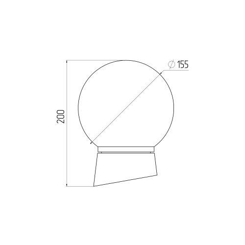 Светильник НБП 01-60-004 с наклонным основанием Гранат полиэтилен IP20 E27 max 60Вт ЭРА Б0052011