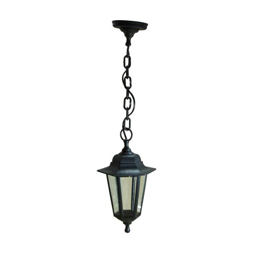 Светильник садово-парковый Адель1 E27 подвесной шестигранный черн. НСУ 06-60-001 черн. ЭРА Б0048108