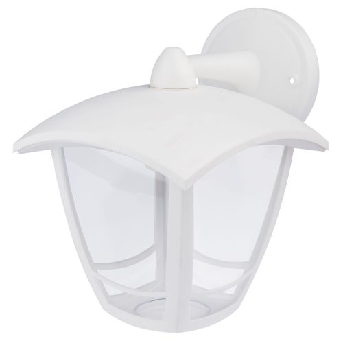 Светильник садово-парковый 4гран. бел. настенный вниз E27 IP44(У1) НБУ 07-40-002 "Дели 2" ЭРА Б0051196