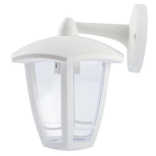 Светильник садово-парковый 6гран. бел. настенный вниз E27 IP44(У1) НБУ 07-40-004 "Дели 3" ЭРА Б0051198