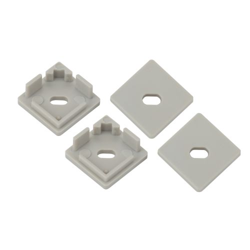 Набор заглушек для профиля CAB280 4 сквозные квадратные 1616S-3B ЭРА Б0039454