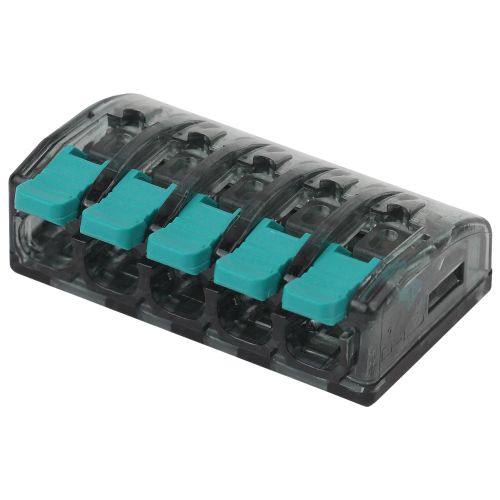 Клемма строительно-монтажная СМК компактная 415 NO-224-48 5-проводная 0.5-4кв.мм с рычагом (уп.100шт) Эра Б0043966