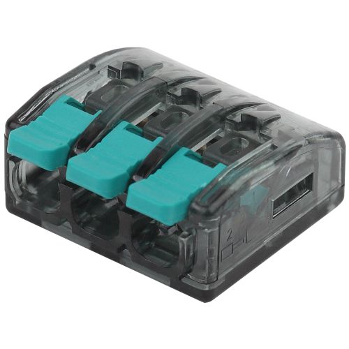 Клемма строительно-монтажная СМК компактная 413 NO-224-50 3-проводная 0.5-4кв.мм с рычагом (уп.2 шт) Эра Б0043968