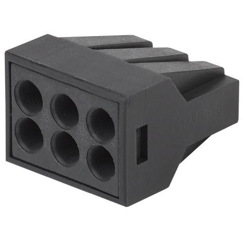 Клемма строительно-монтажная СМК 306 NO-224-54 6-проводная 0.5-2.5кв.мм с пастой (уп.50шт) Эра Б0043972