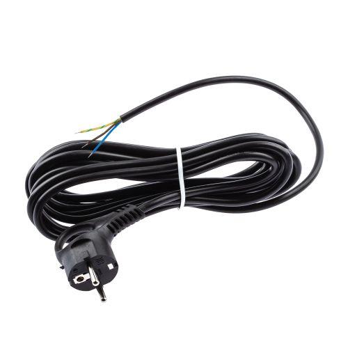 Шнур сетевой с вилкой 5м с заземл. ПВС 3х0.75 черн. UX-3x0.75-5m-B ЭРА Б0048695
