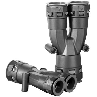 Тройник трубы для защиты кабеля