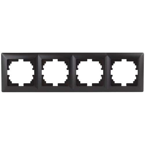 Рамка 4-м СП Solo антрацит 4-504-05 Intro Б0043428