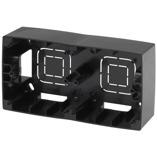 Коробка наклад. монтажа 2 поста Эра12 черн. 12-6102-06 ЭРА Б0043175