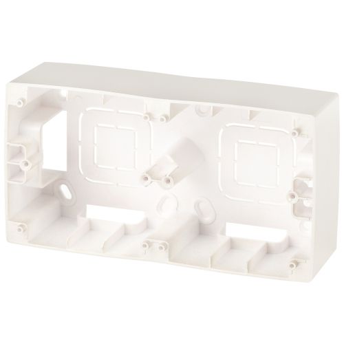 Коробка наклад. монтажа 2 поста Эра12 перламутр 12-6102-15 ЭРА Б0043179