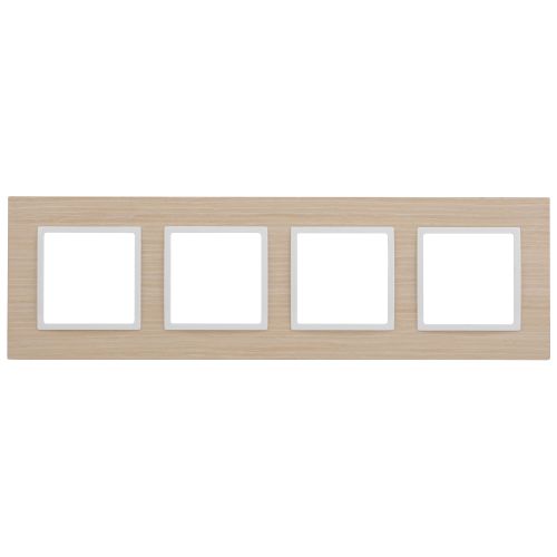 Рамка 4-м 14-5304-01 дерево Elegance белен. дуб/бел. ЭРА Б0049151
