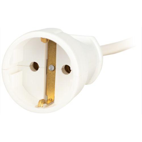 Удлинитель-шнур 1х5м без заземл. 6А IP20 UX(6)-1-5m ПВС 2х0.75 Эра Б0039820