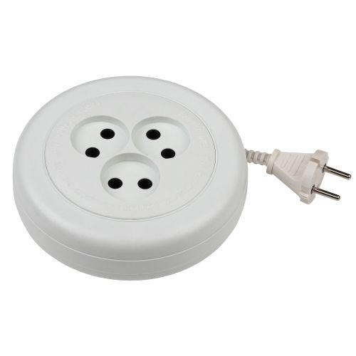 Удлинитель-рулетка 3х5м без заземл. 6А IP20 UR(6)-3-5m ШВВП 2х0.75 Эра Б0035762