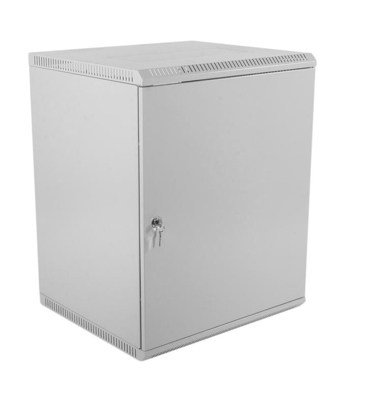 Шкаф коммутационный ШРН-Э-15.650.1 15U 600х650мм передн. двер. стальн. лист несъемн. боков. панел. сер. ЦМО 1132028