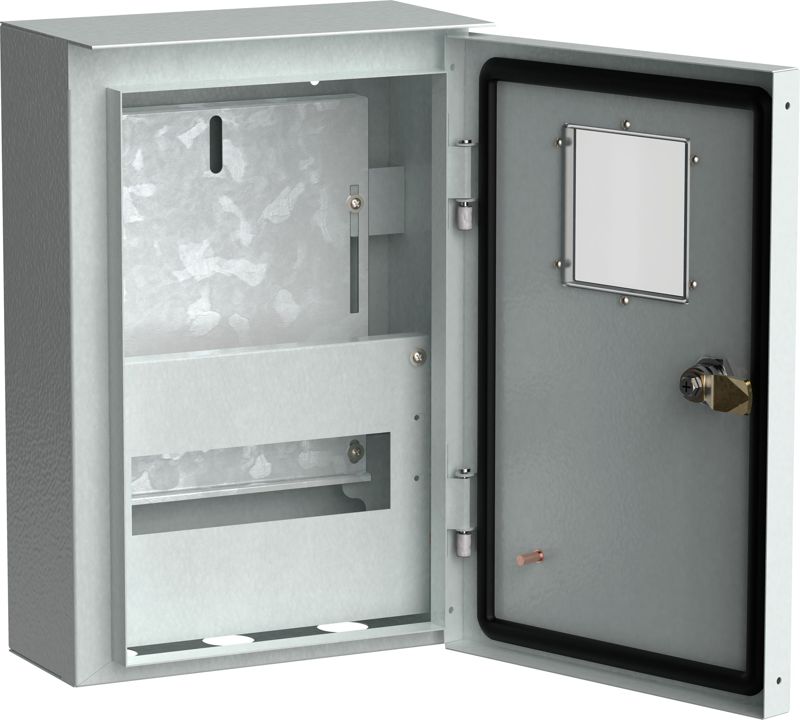 Корпус ЩУРн-1/9 TITAN 370х250х135мм У1 IP54 коттеджный метал. IEK MKM24-N-009-54-ZO