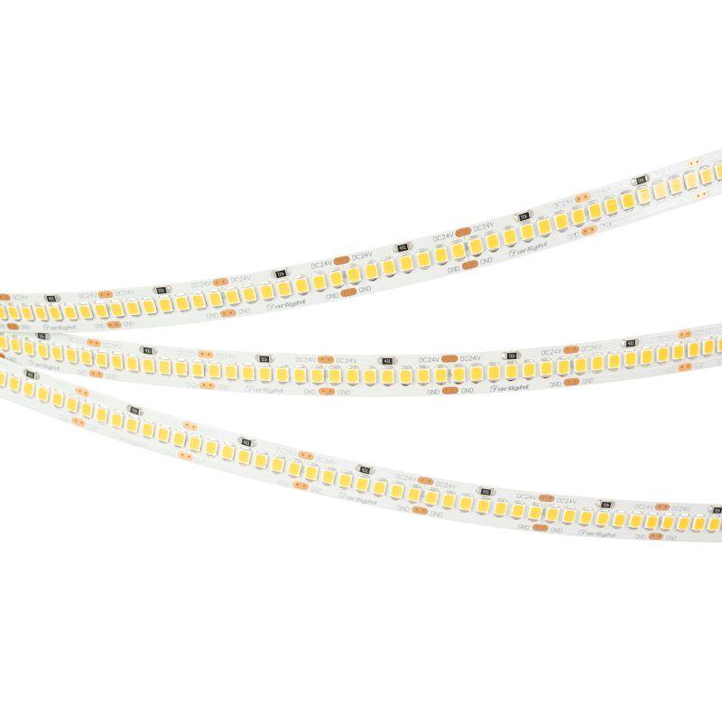 Лента светодиодная RT-A252-10mm 24V Warm 3500К 11Вт/м IP20 2835 открыт. (уп.5м) Arlight 028619(2)