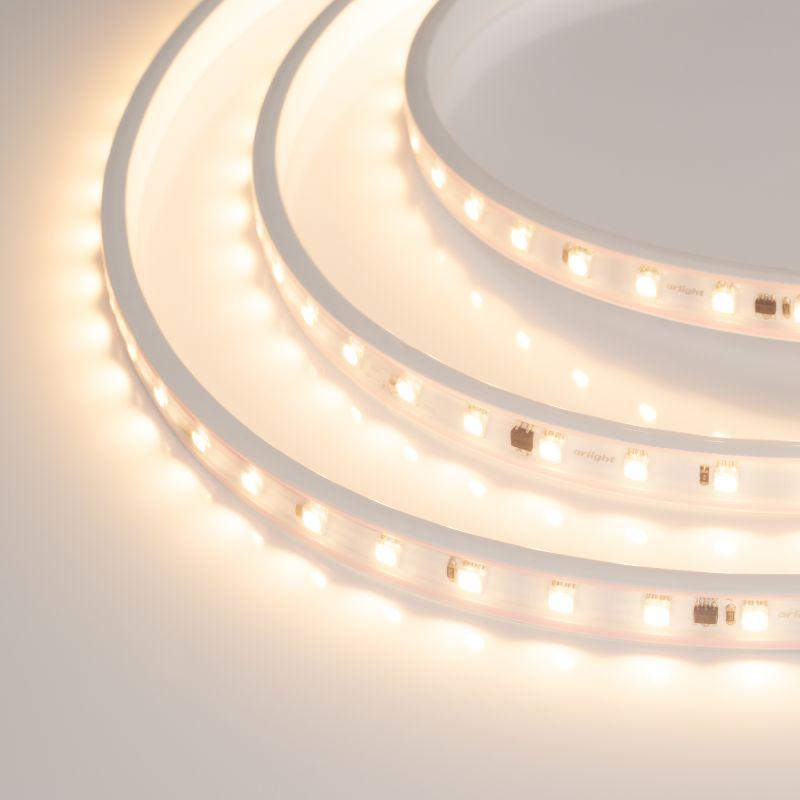 Лента светодиодная ARL-PV-B54-15.5mm 230V Warm 2700К 8Вт/м IP65 5060 герметичная (уп.50м) Arlight 027059(2)