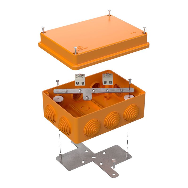 Коробка огнестойкая ОП 150х110х70мм Е15-Е120 Промрукав 40-0310-FR2.5-4