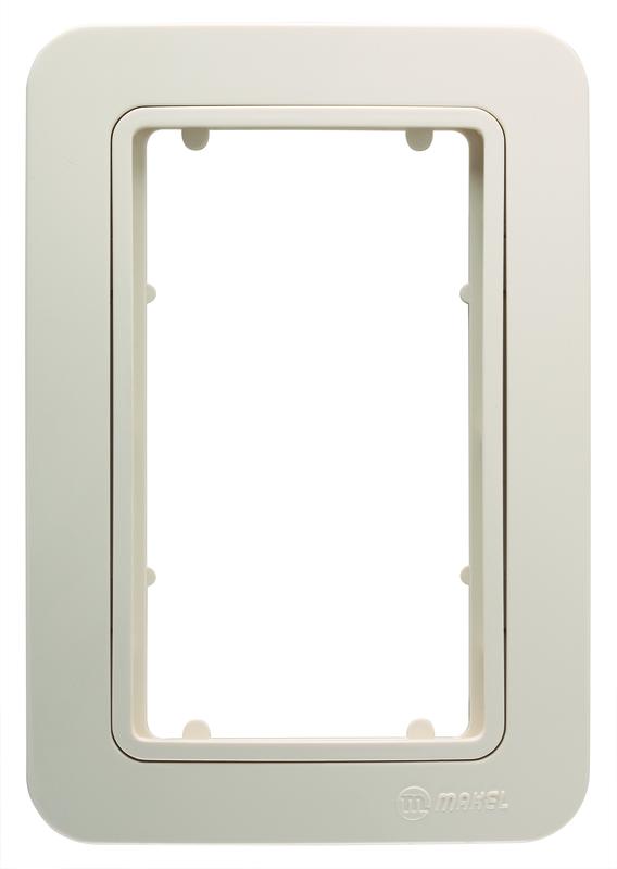 Рамка+вставка для 2-м розетки Lillium крем. 18012710