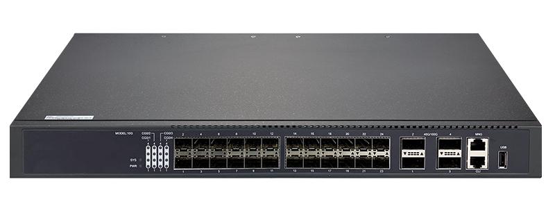 Коммутатор управляемый уровня ядра сети L3 24 10Гб/с SFP+4х40/100Гб/с QSFP28 1 RJ45 консольный порт 1 MGMT NIKOMAX GL-SW-X304-28SQ