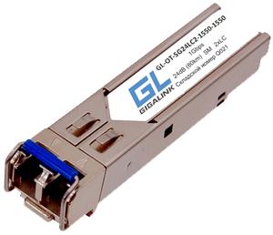 Модуль SFP 1Гбит/с два волокна SM 2xLC 1550нм 24 дБ до 80км -40град.C NIKOMAX GL-OT-SG24LC2-1550-1550-I