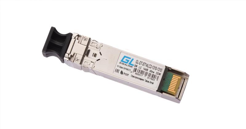 Модуль SFP+ 10Гбит/с два волокна SM 2хLC 1310нм 14дБ до 40км DDM NIKOMAX GL-OT-ST14LC2-1310-1310