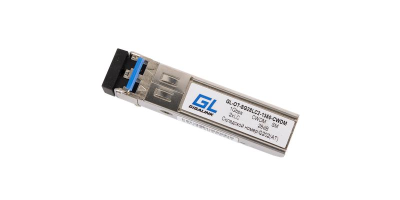 Модуль SFP CWDM 1Гбит/с два волокна SM 2xLC 1490нм 28dB GL-C28-1490 NIKOMAX GL-OT-SG28LC2-1490-CWDM