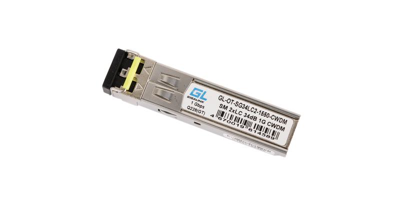 Модуль SFP CWDM 1Гбит/с два волокна SM 2xLC 1570нм 34dB NIKOMAX GL-OT-SG34LC2-1570-CWDM