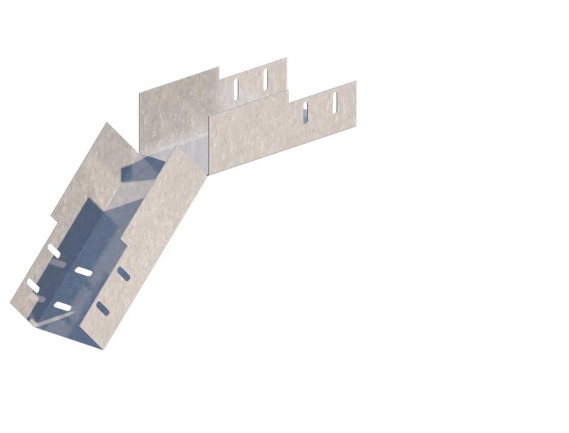 Лоток угловой 100х80 сталь 1мм ЛМс-45Н цУТ2.5 СОЭМИ Н0122360522