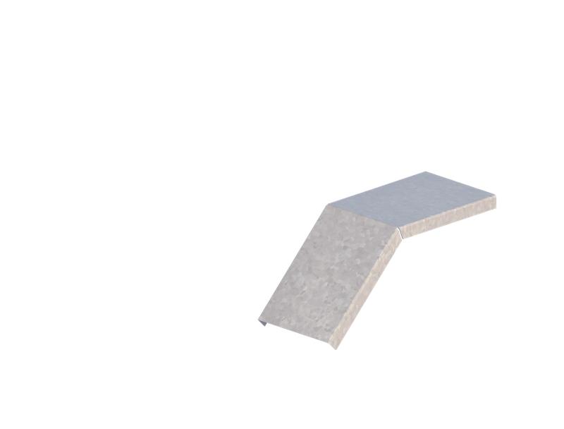 Крышка для лотка углового осн.100 сталь 1мм ЛМсК-45Н цУТ2.5 СОЭМИ Н0122460122