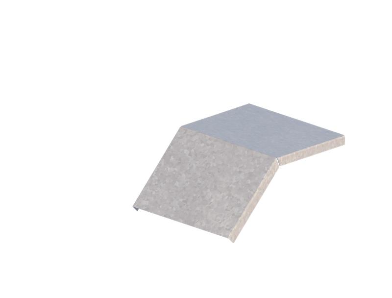 Крышка для лотка углового осн.200 сталь 1мм ЛМсК-45Н цУТ2.5 СОЭМИ Н0122460124