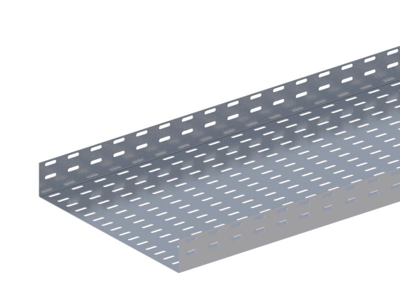 Лоток монтажный прямой перфорированный 400х100 L2000 сталь 1.2мм ЛПП.400.100.2000.1.2.1 СОЭМИ Н0121111636