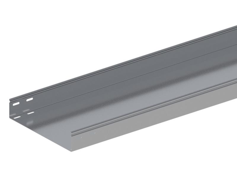 Лоток монтажный прямой замковый неперфорированный 300х100 L2000 сталь 1мм ЛПНЗ.300.100.2000.1.1 СОЭМИ Н0121141625