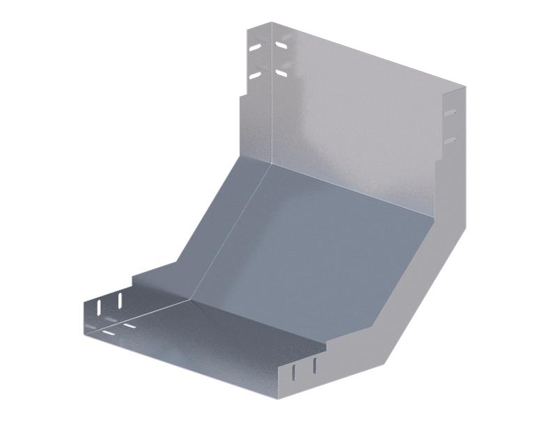 Лоток монтажный угловой 90град. вверх 400х80 сталь 1мм ЛУ90В.400.80.408.1.1 СОЭМИ Н0121320526