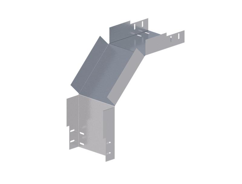 Лоток монтажный угловой 90град. вниз 200х80 сталь 1мм ЛУ90Н.200.80.454.1.1 СОЭМИ Н0121330524